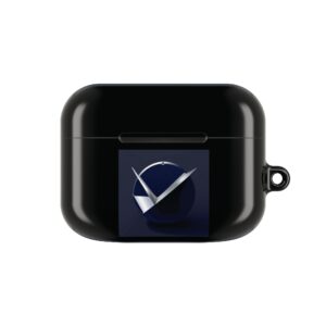 AirPod Case — Sleek Metallic Checkmark Logo Protective Cover