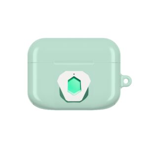 Minimal Hexagon Pastel Mint AirPods Case - Geometric Design